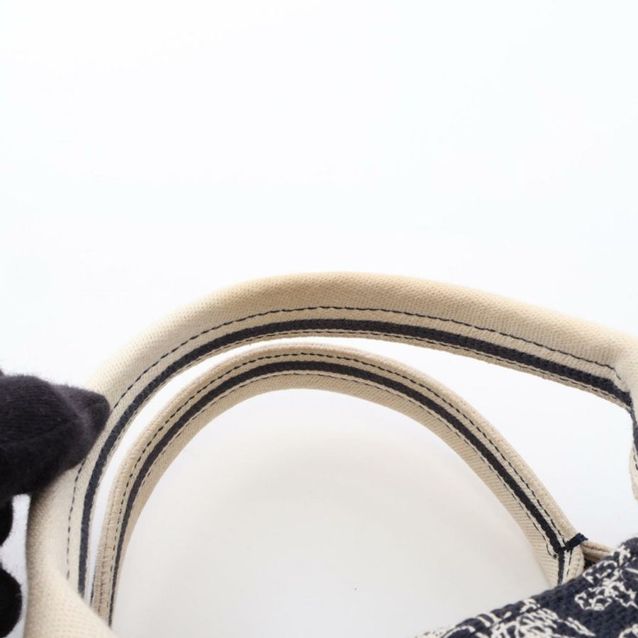 Christian Dior BOOK 小號 Toile de Jouy 反面刺繡斜背托特包-4