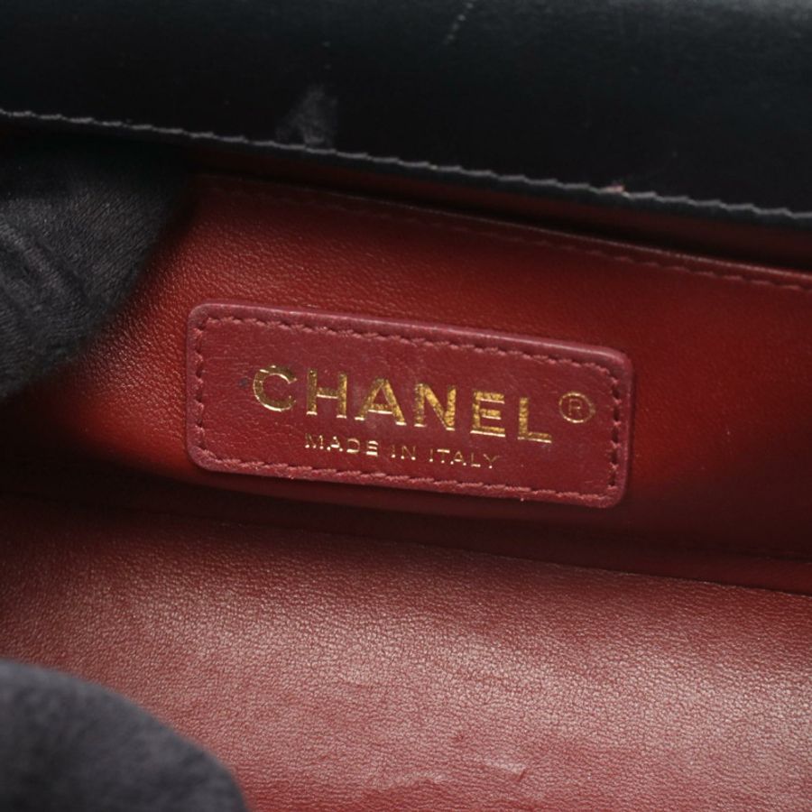 香奈兒 (CHANEL) 絎縫鏈條單肩包,羊皮材質,黑色,二手,女士款,金色五金-3