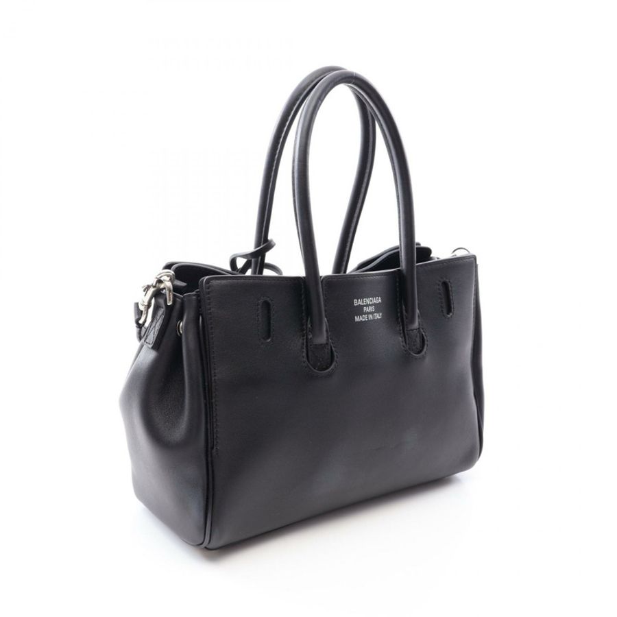 BALENCIAGA BEL AIR Carryall Mini 單肩斜背包 823888 黑色皮革-1