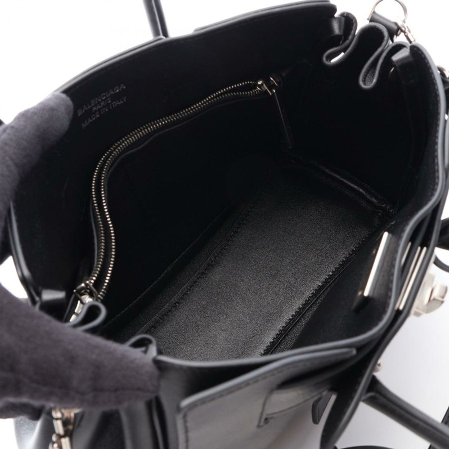 BALENCIAGA BEL AIR Carryall Mini 單肩斜背包 823888 黑色皮革-2