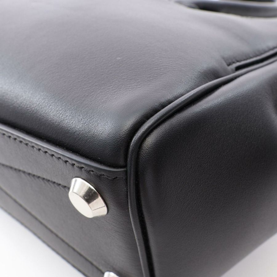 BALENCIAGA BEL AIR Carryall Mini 單肩斜背包 823888 黑色皮革-5