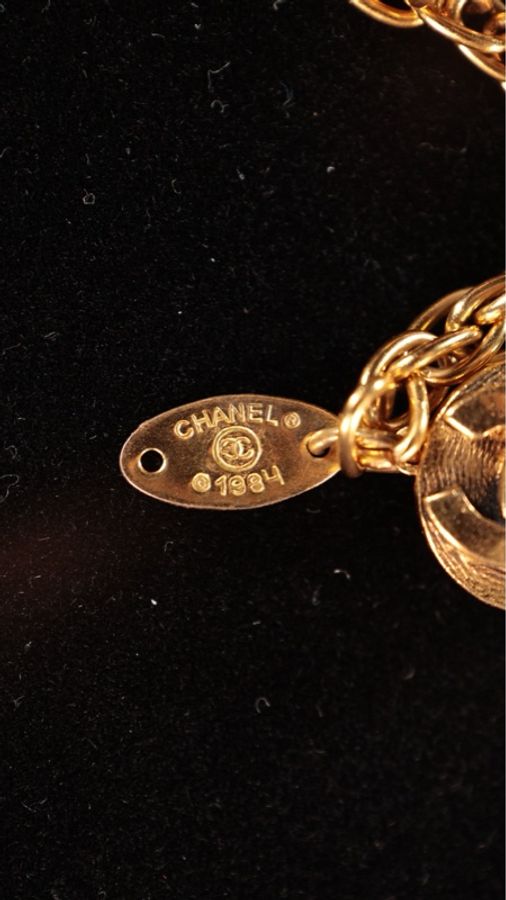 Chanel绿色琉璃素金珠珠拼接长项链毛衣链-29