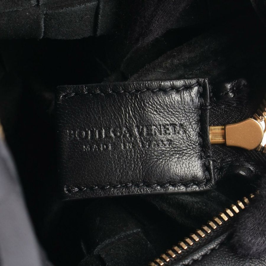 BOTTEGA VENETA Loop Intrecciato 單肩包 680254V1G118425 皮革 黑色 全新 女士-3