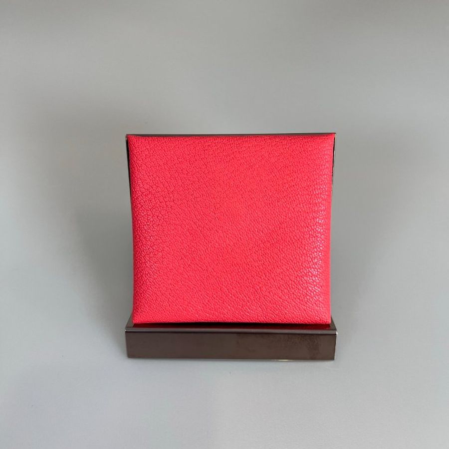 HERMES Y刻 橘拚咖色山羊皮BASTIA-1
