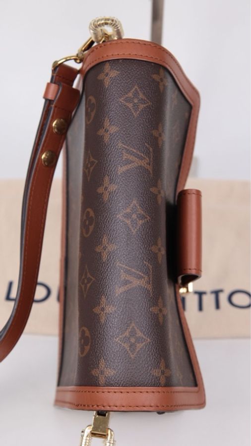LV Dauphine达芙妮老花中号单肩包-6