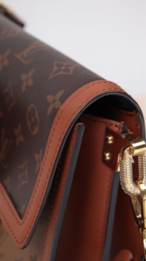 LV Dauphine达芙妮老花中号单肩包-21