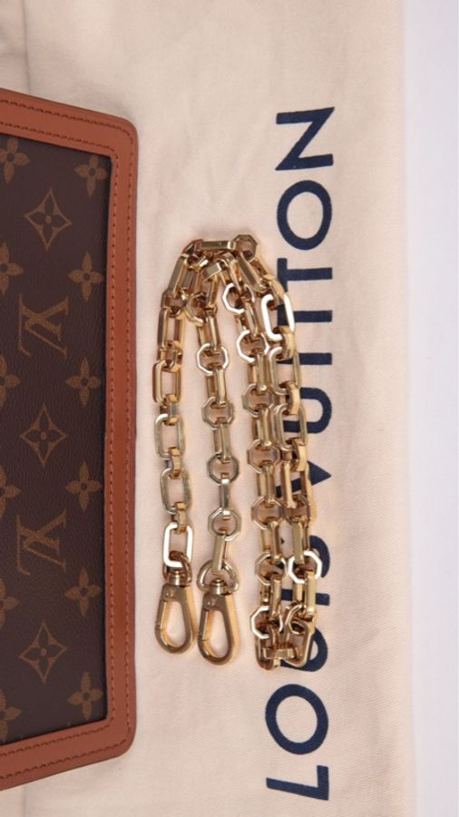 LV Dauphine达芙妮老花中号单肩包-42