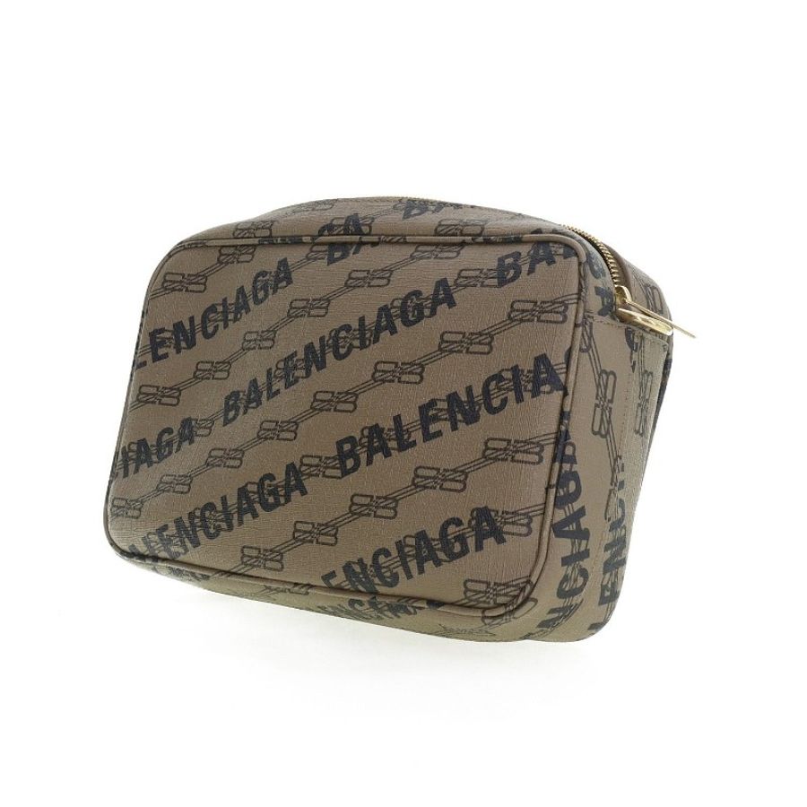 Balenciaga logo 徽標老花帆布相機包 斜背包-1