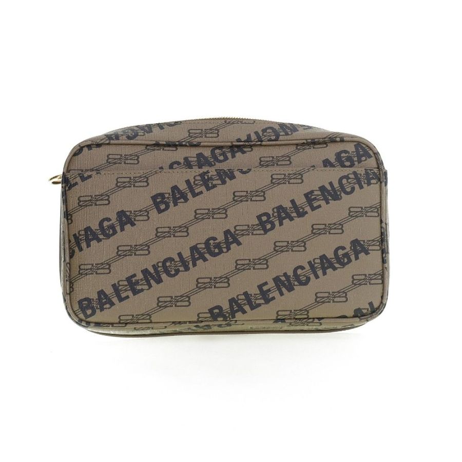 Balenciaga logo 徽標老花帆布相機包 斜背包-2