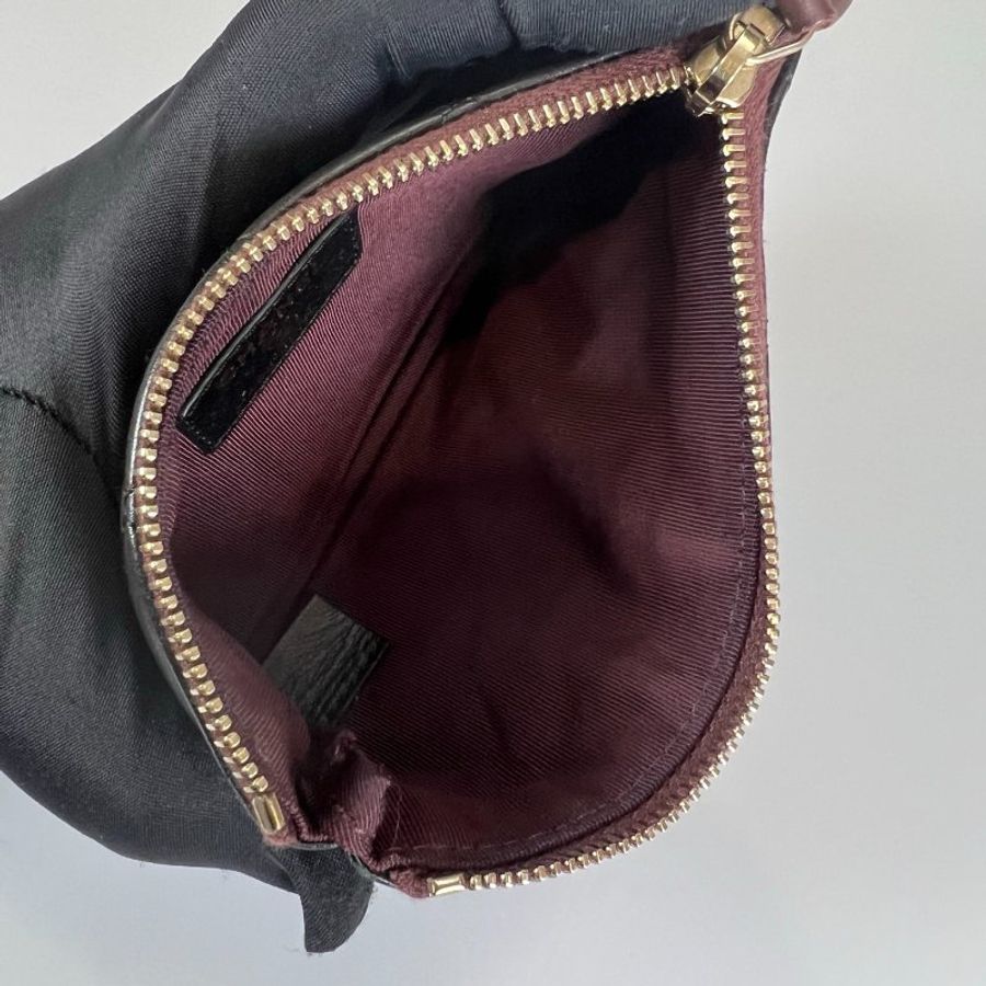 CHANEL 2.55一字拉零錢包黑金保卡款25開-6