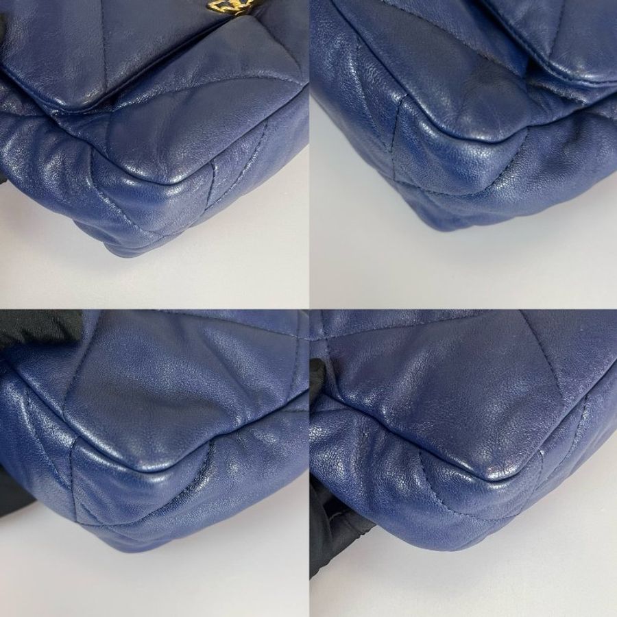 CHANEL 19包 小號 藍羊皮 AS1160/保卡款29開-8