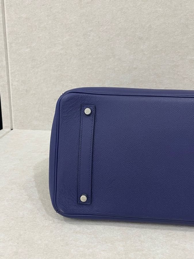 Hermes birkin35 M3墨水藍銀扣 epsom皮-10