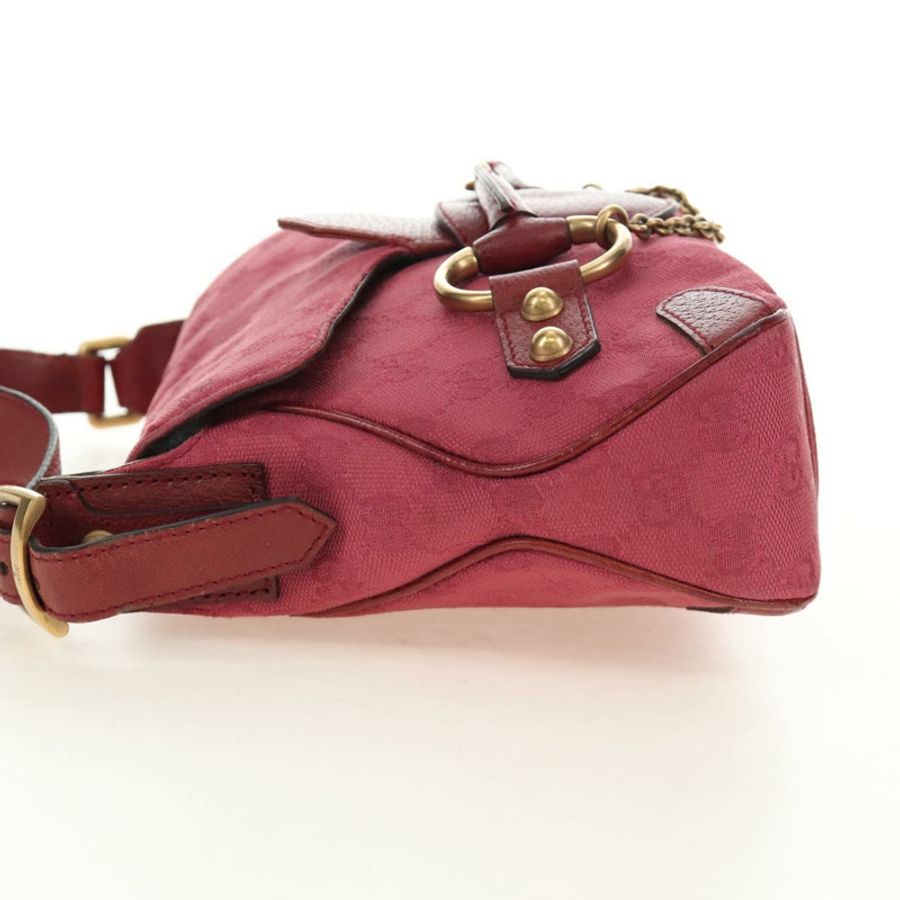 【日本直送】GUCCI GG帆布馬銜扣手提包 粉金 120984 正品 189295V-2