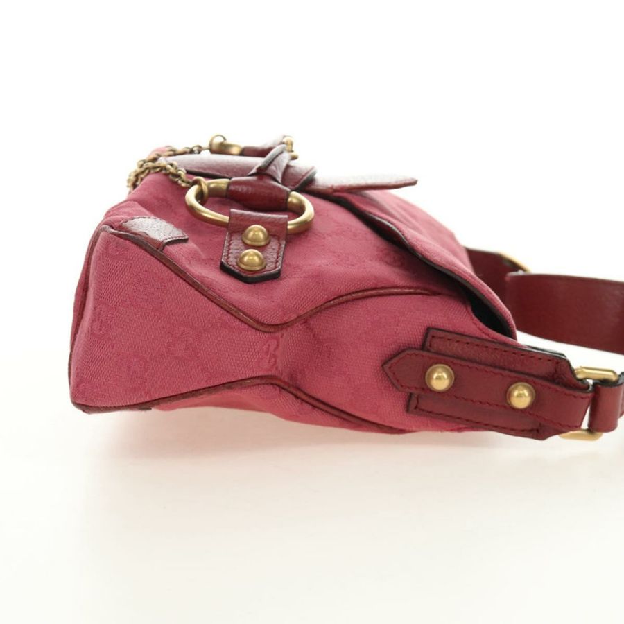 【日本直送】GUCCI GG帆布馬銜扣手提包 粉金 120984 正品 189295V-3