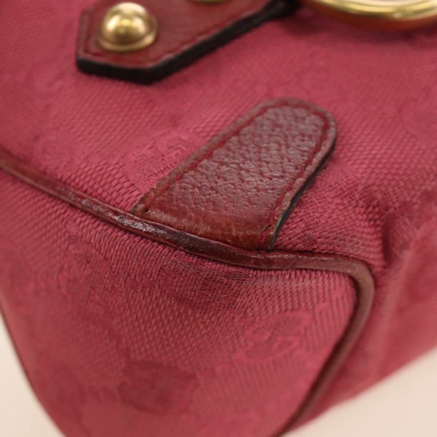 【日本直送】GUCCI GG帆布馬銜扣手提包 粉金 120984 正品 189295V-7