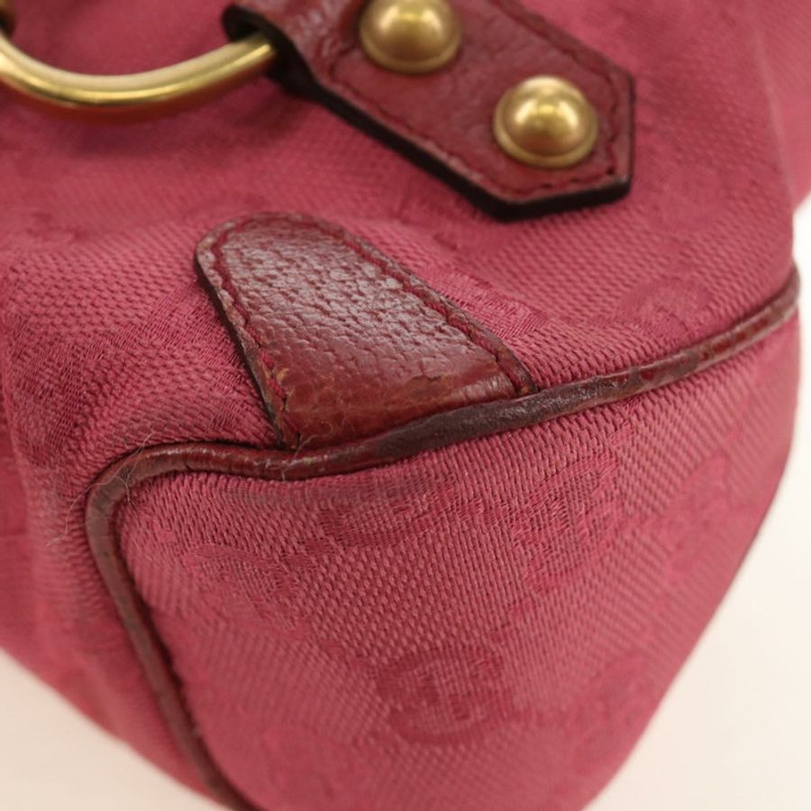 【日本直送】GUCCI GG帆布馬銜扣手提包 粉金 120984 正品 189295V-14