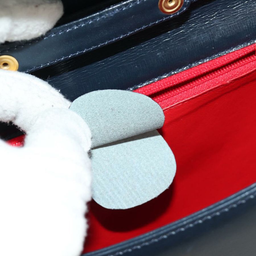 【日本直送】GUCCI 鏈條單肩包 皮革 海軍藍 金色 004 406 0473 正品 ep15047V-29