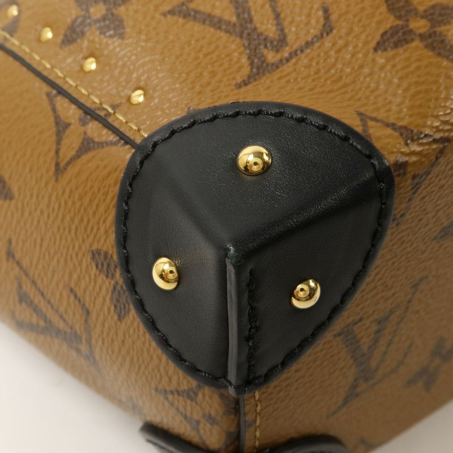 LOUIS VUITTON Monogram Reverse Noe Trunk PM鏈帶手挽肩背兩用袋-8