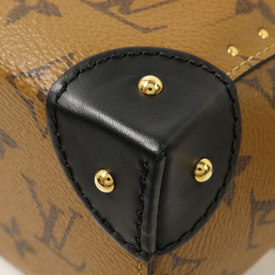 LOUIS VUITTON Monogram Reverse Noe Trunk PM鏈帶手挽肩背兩用袋-9