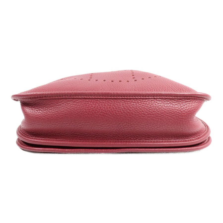 HERMES Clemence皮革Evelyne PM肩背袋Rubis-3