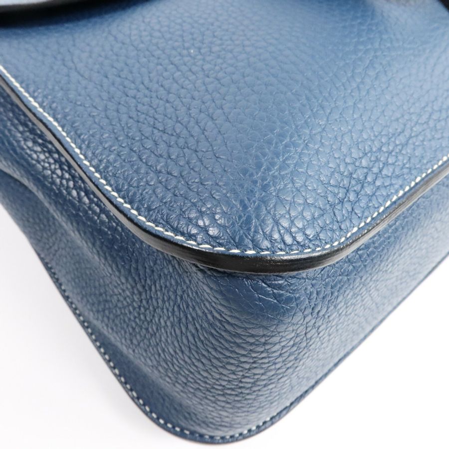 HERMES Clemence皮革Halzan 31手挽肩背兩用袋Colvert-9