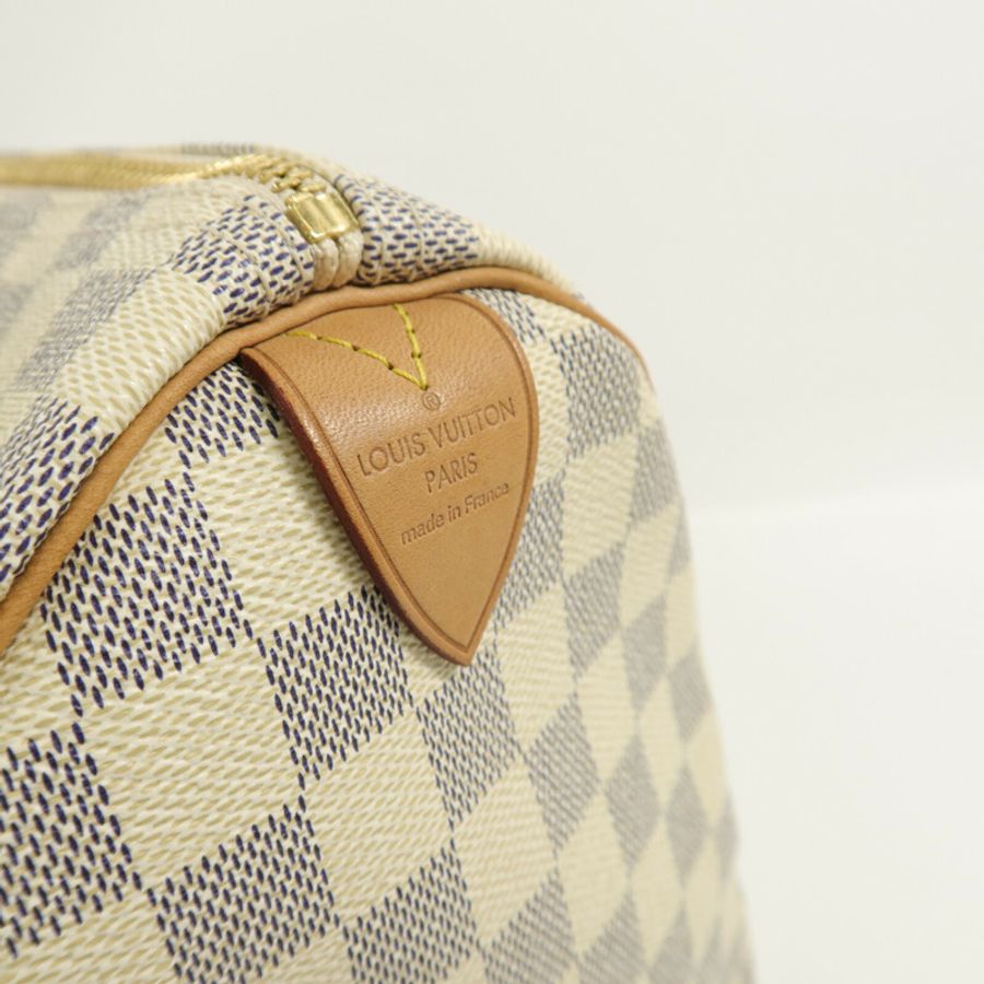 LOUIS VUITTON Damier Azur Speedy 30手挽袋-5