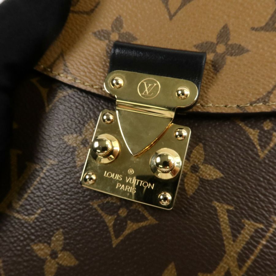 LOUIS VUITTON Monogram/Monogram Reverse Camera Box金扣鏈帶手挽肩背兩用袋-6