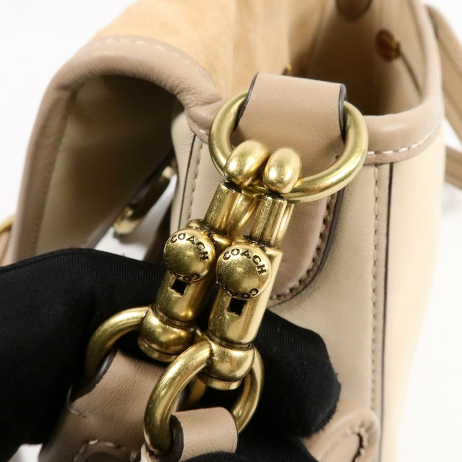 COACH 牛皮皮革Shoulder Bag肩背袋-14