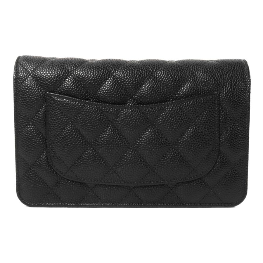 CHANEL 牛皮皮革WOC Wallet On Chain鏈帶肩背袋-1