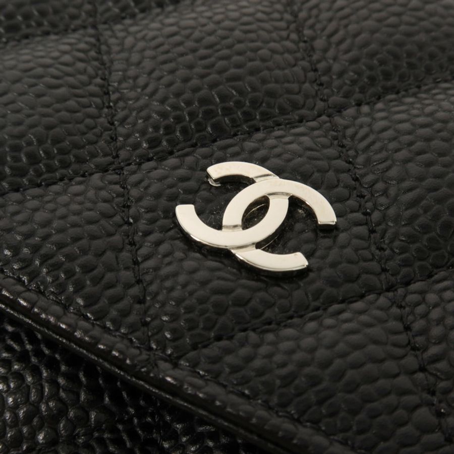 CHANEL 牛皮皮革WOC Wallet On Chain鏈帶肩背袋-11