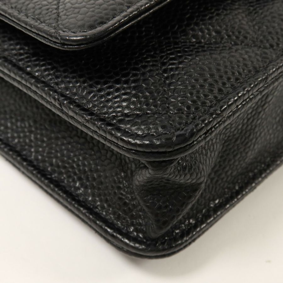 CHANEL 牛皮皮革WOC Wallet On Chain鏈帶肩背袋-13