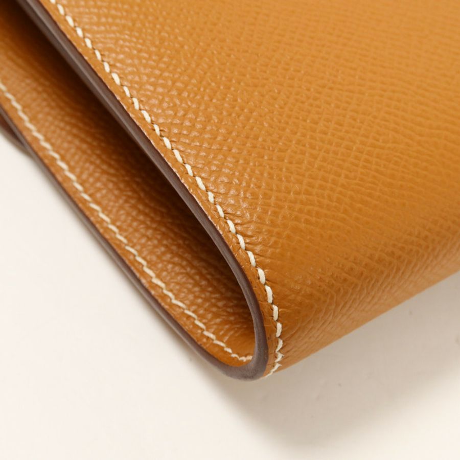 HERMES Epsom皮革Constance To Go肩背袋Gold-12