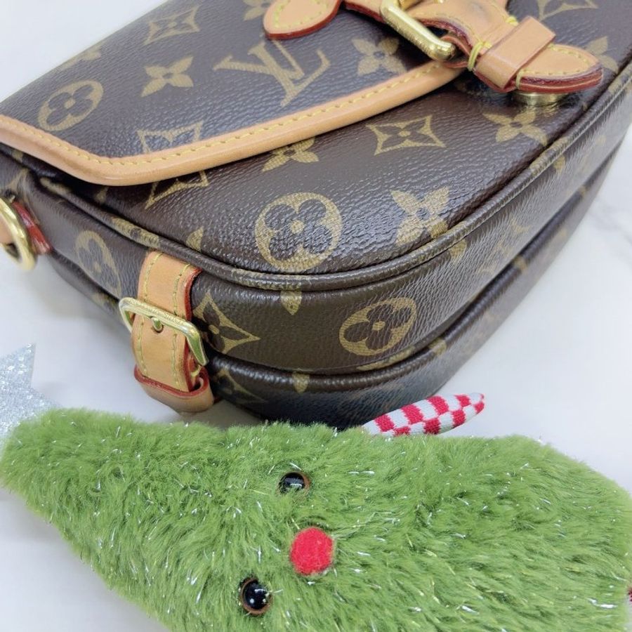 LV Saumur BB Monogram帆布馬鞍包-8