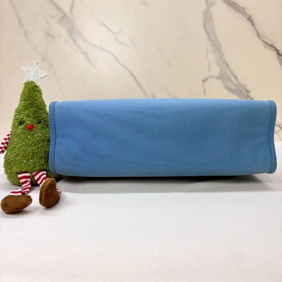 HERMES Herbag Zip 31藍色手提肩背包-6
