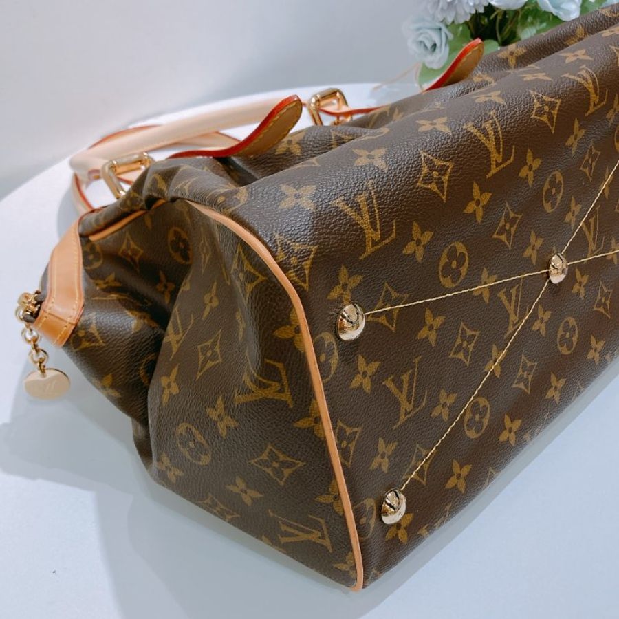 TW4917  Louis Vuitton 路易威登 托特單肩包 可調節長度Tivoli GM Monogram Canvas Brown x GHW-5