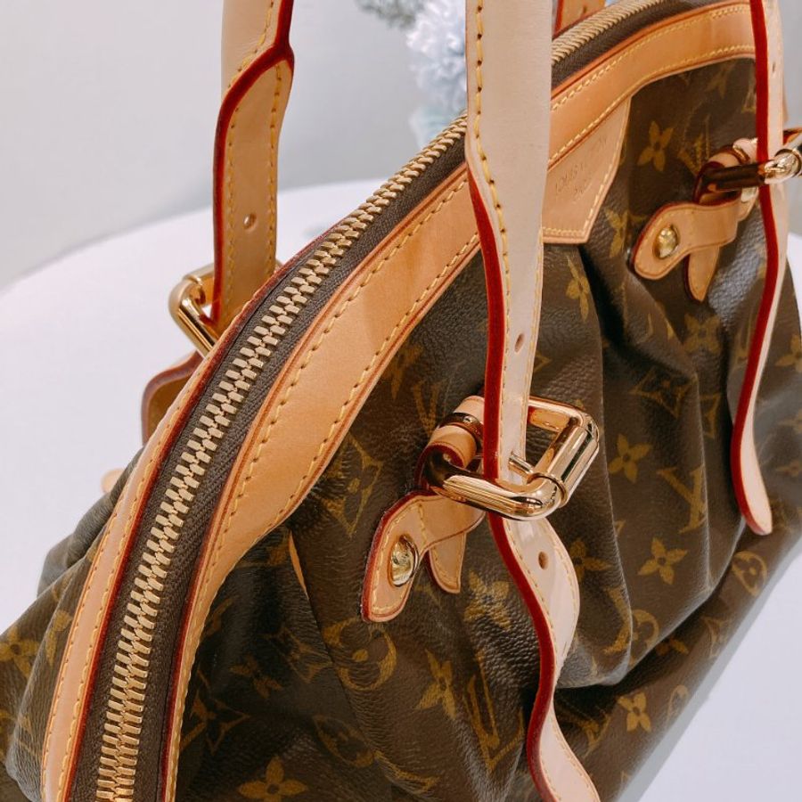 TW4917  Louis Vuitton 路易威登 托特單肩包 可調節長度Tivoli GM Monogram Canvas Brown x GHW-10