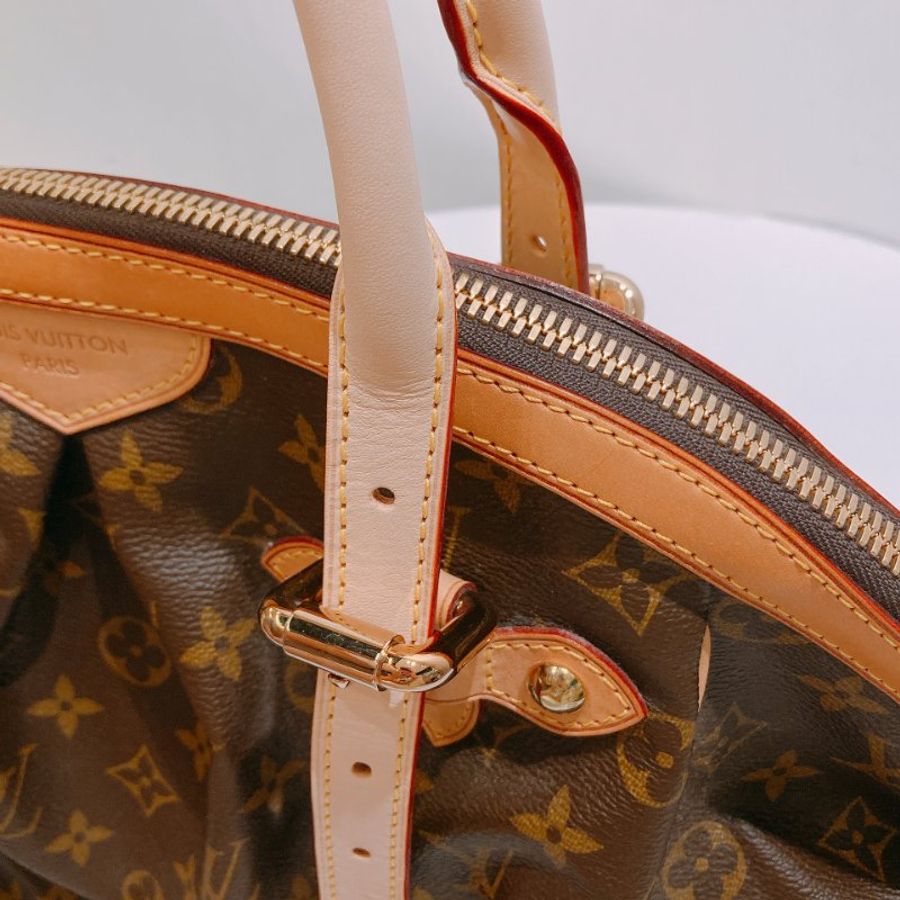 TW4917  Louis Vuitton 路易威登 托特單肩包 可調節長度Tivoli GM Monogram Canvas Brown x GHW-11