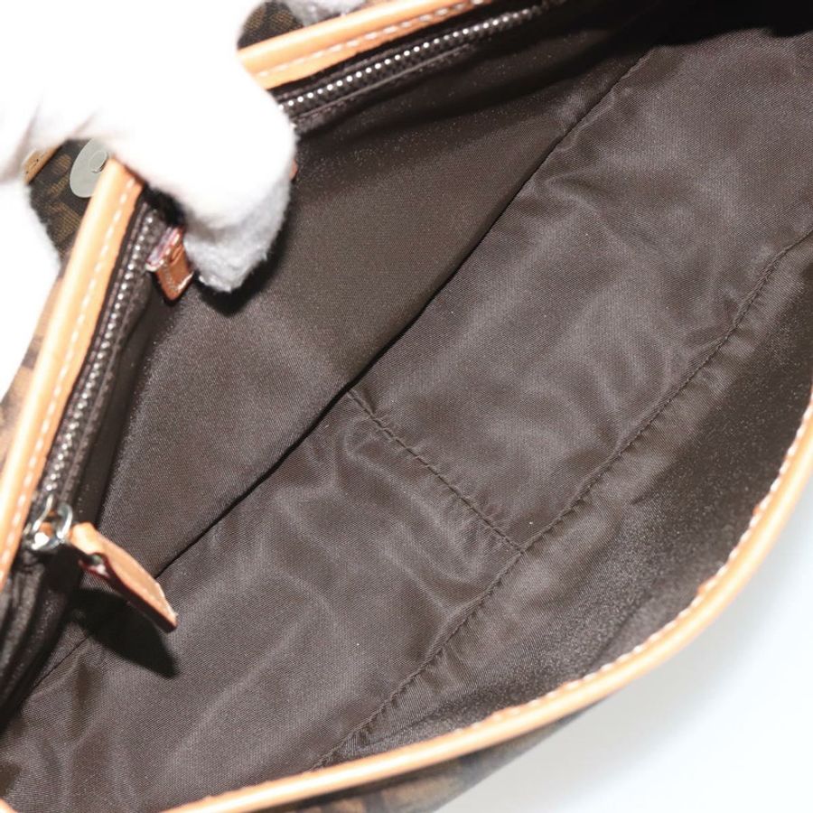 【日本直送】Christian Dior Trotter帆布浪漫鏈條包 PVC棕色銀色 正品 189117SM-9