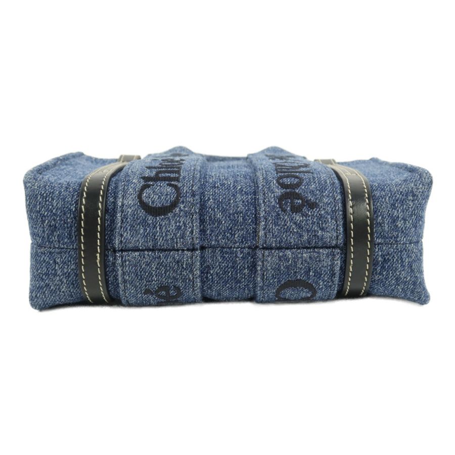 Chloe 牛仔布Woody Tote Mini手挽肩背兩用袋-3