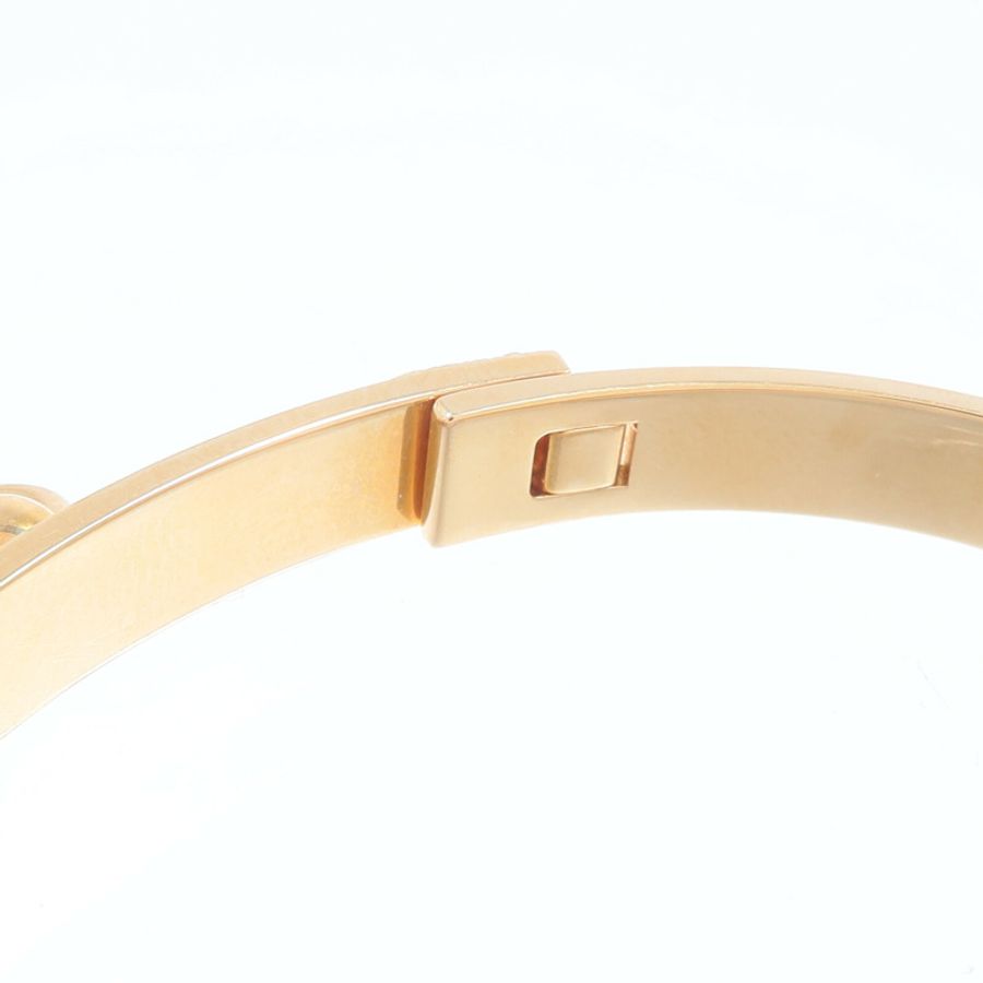 HERMES 18K玫瑰金Collier de Chien CDC Diamond Bracelet鑽石手鐲-8