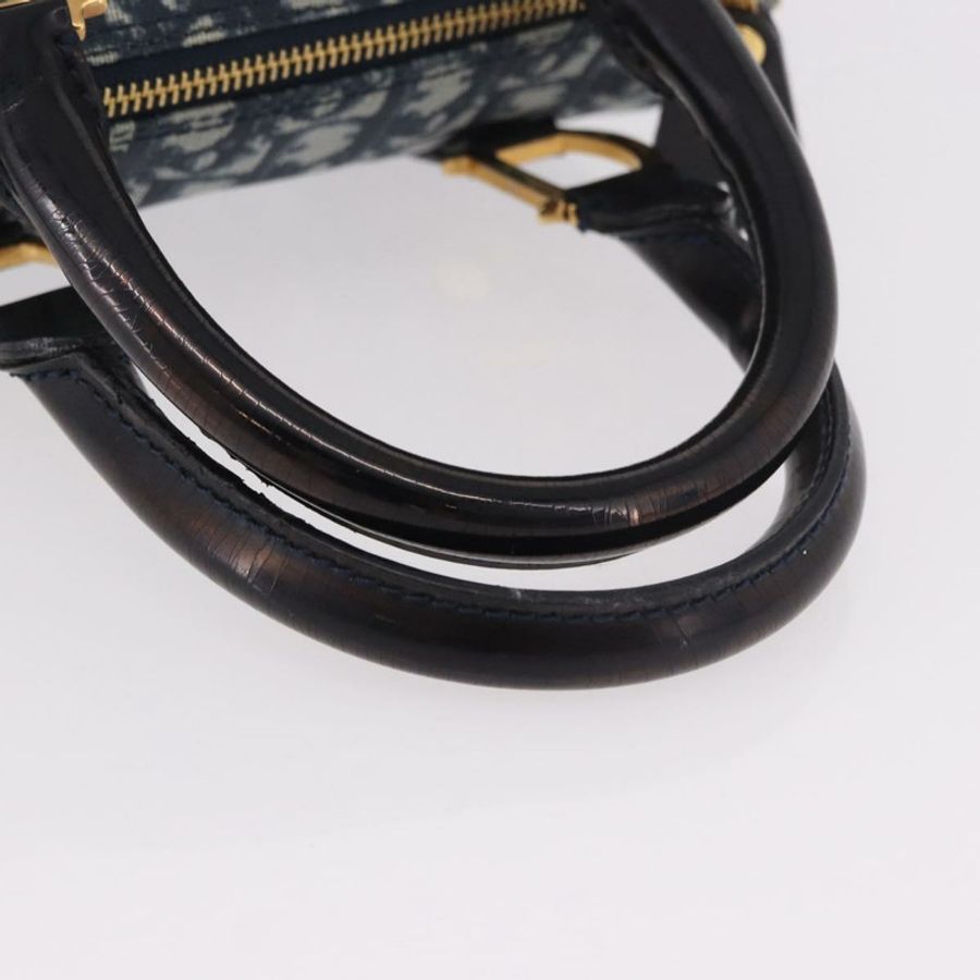 【日本直送】Christian Dior Trotter帆布手提包 PVC海軍藍金色 正品 190076SAV-6