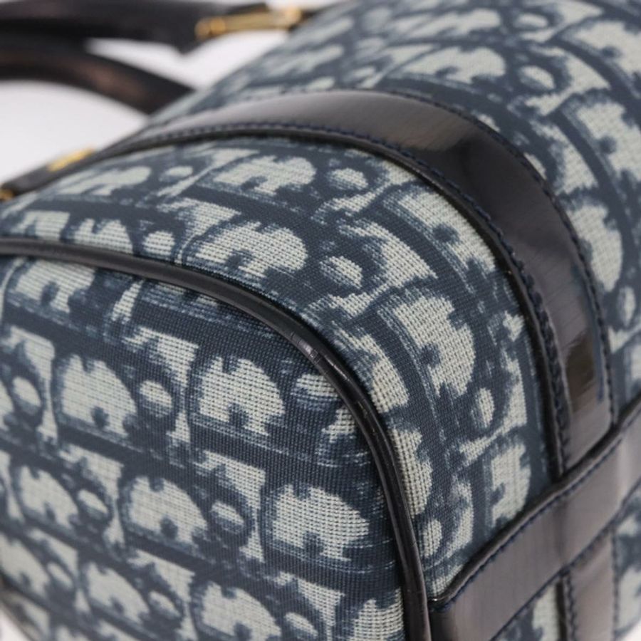 【日本直送】Christian Dior Trotter帆布手提包 PVC海軍藍金色 正品 190076SAV-7
