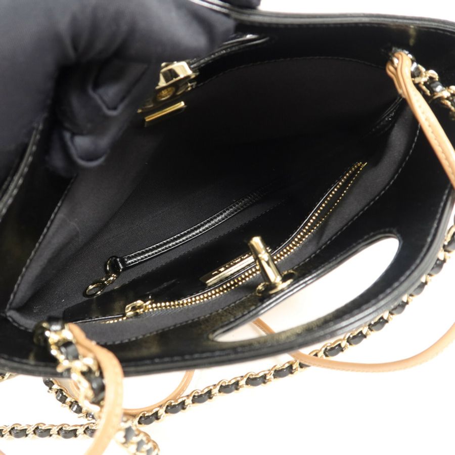 CHANEL 牛皮皮革31 Mini Shopping Bag鏈帶肩背袋-4