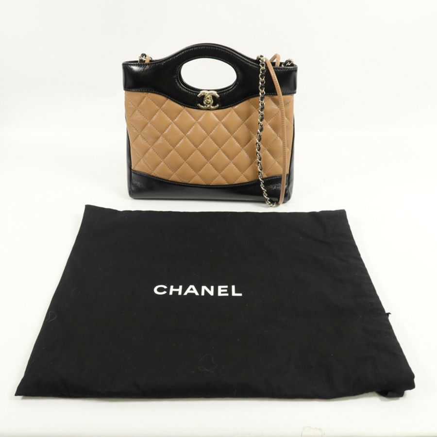 CHANEL 牛皮皮革31 Mini Shopping Bag鏈帶肩背袋-15