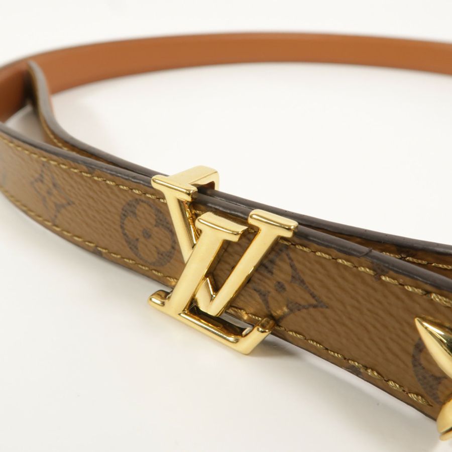 LOUIS VUITTON Monogram Pretty LV 32MM Reversible Belt皮帶-2