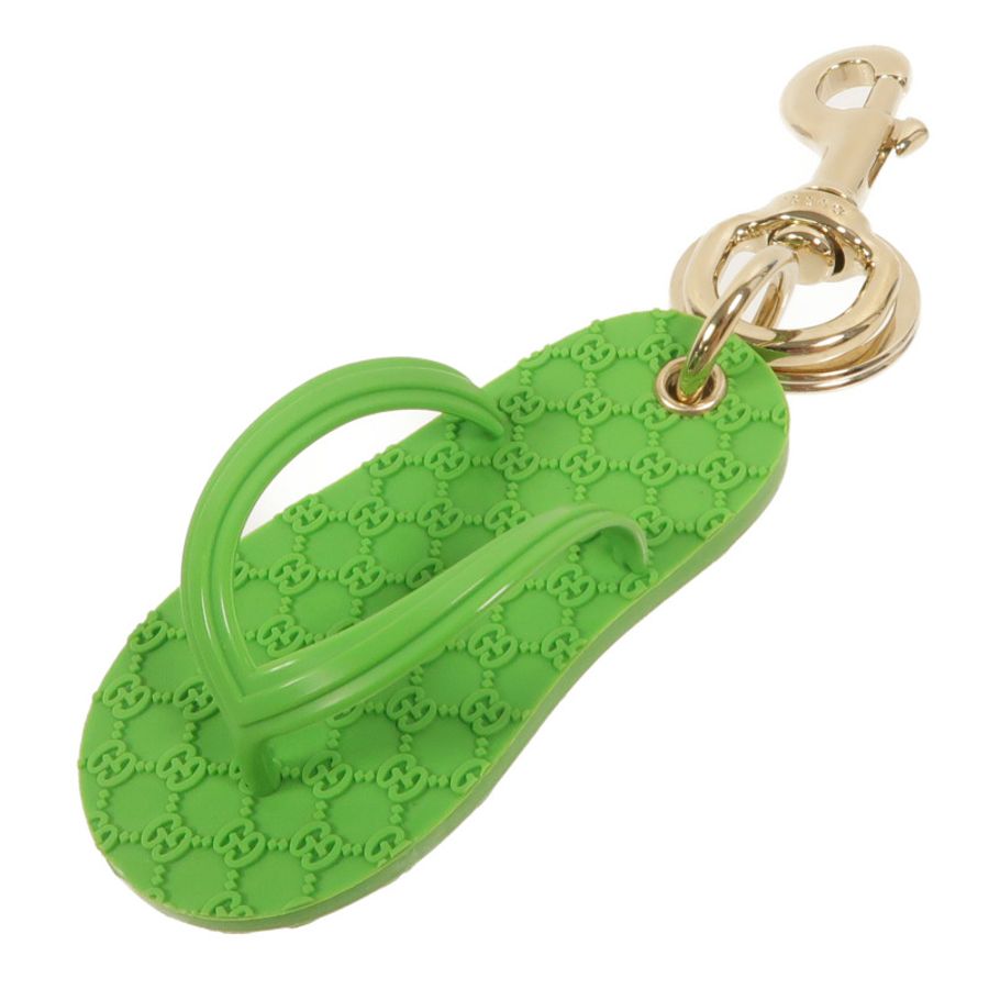 GUCCI 橡膠/金屬Flip Flop Bag Charm掛飾-2