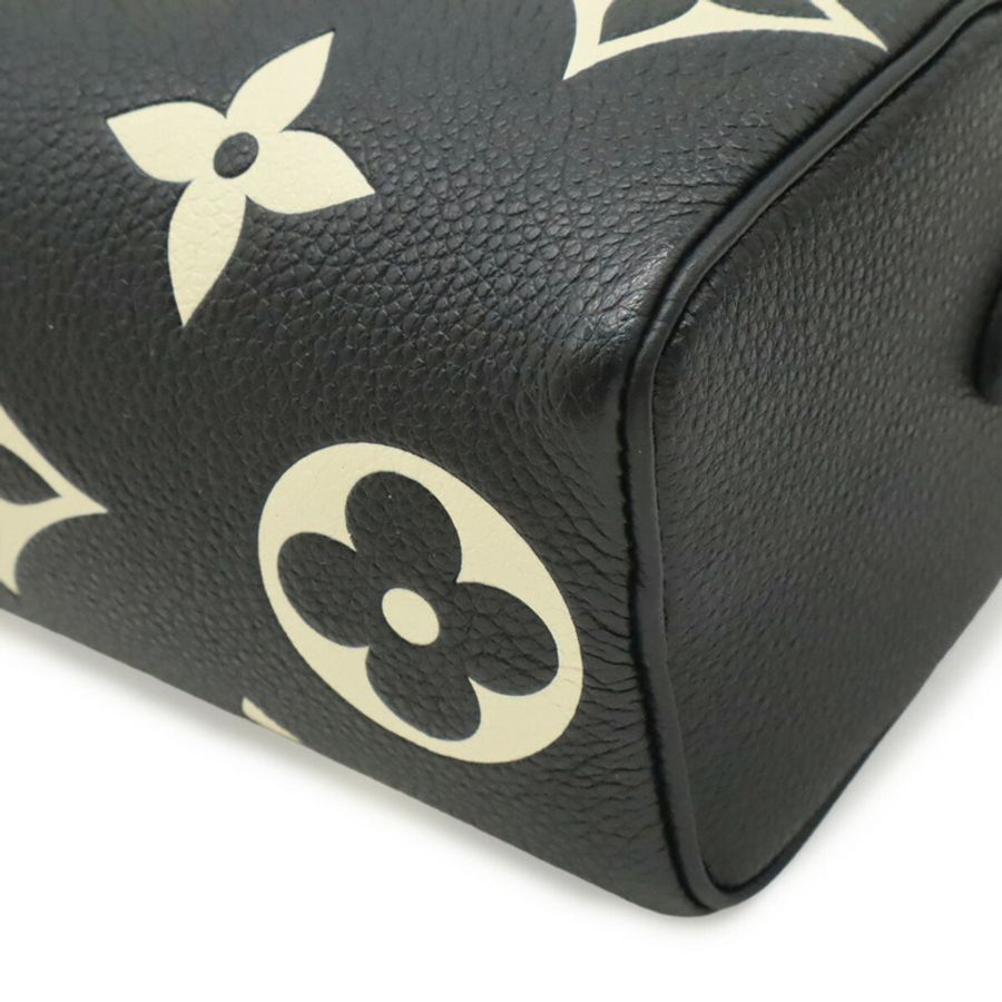 路易威登 (LOUIS VUITTON) Monogram Empreinte Nano Speedy 手提包/單肩包 雙色黑 M81456-3