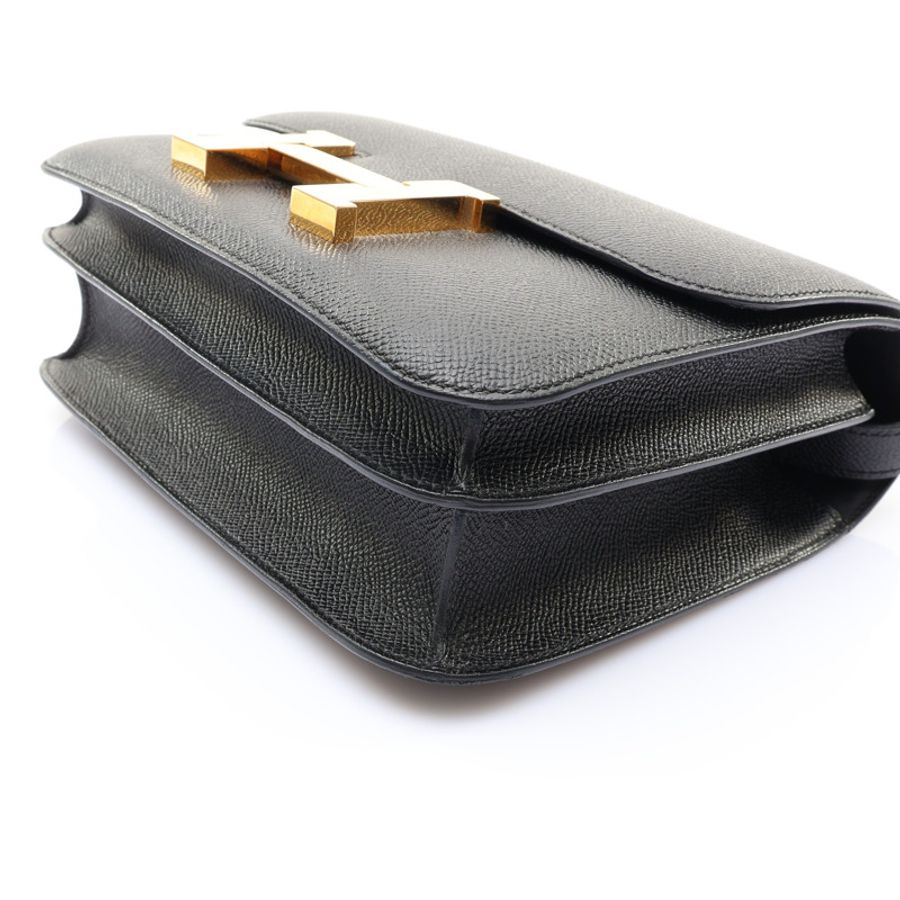 Constance 24 康康包 肩背包 黑色 Epsom牛皮 X刻 金釦【HERMES 愛馬仕】 H056341CD-8