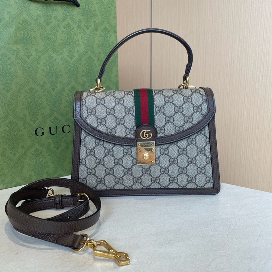 古馳Gucci Ophidia老花郵差包 黑標035-0