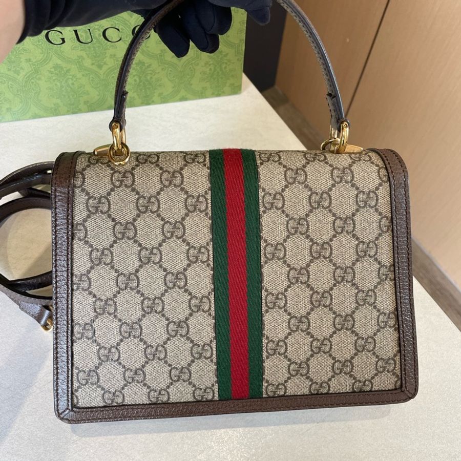 古馳Gucci Ophidia老花郵差包 黑標035-1